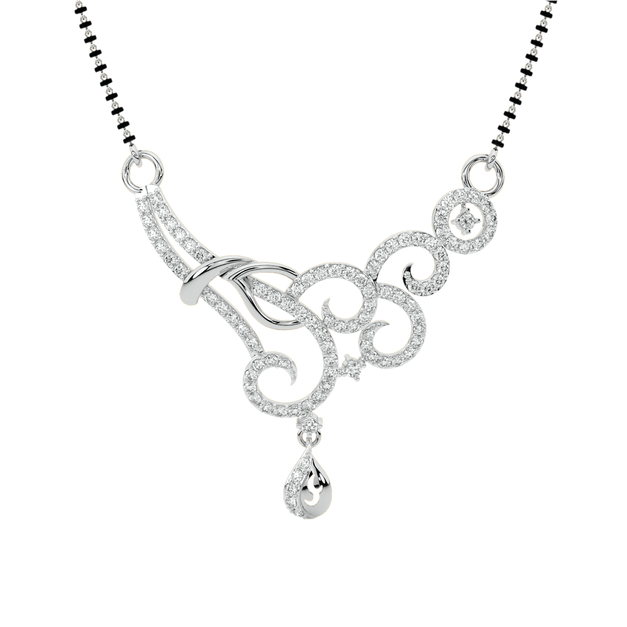 Siya Round Diamond Mangalsutra